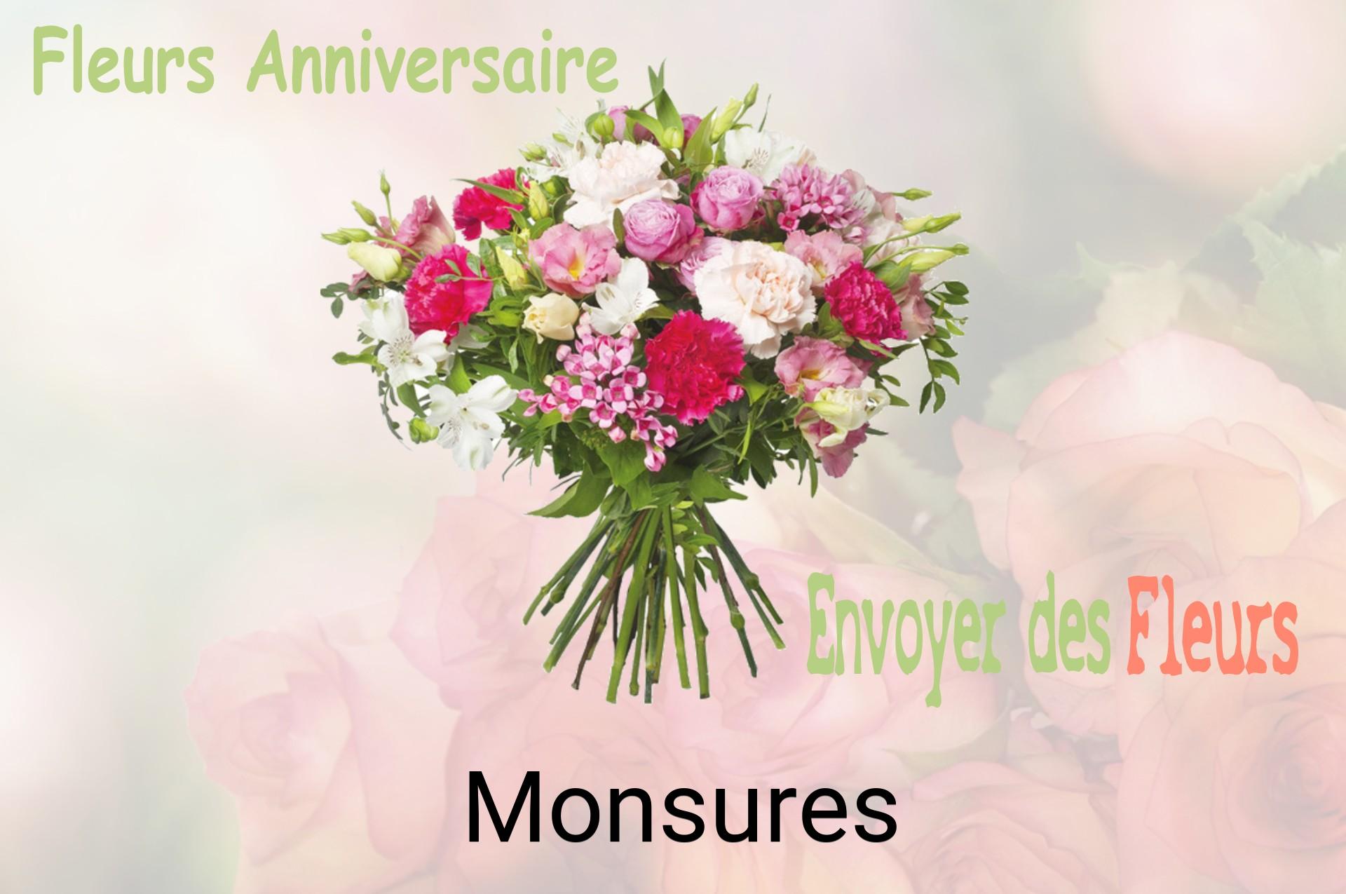 Bouquet de fleurs d’anniversaire livré à Monsures